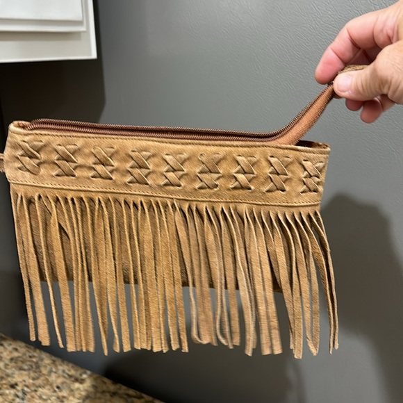 Suede wristlet - Picture 2 of 4